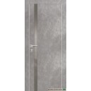 PX  -8 "CHROME"  , цвет Серый бетон ,стекло Серый лакобель (КРОМКА АЛЮМИНИЙ,ПЕТЛИ СКРЫТЫЕ)