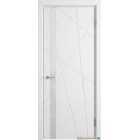 Дверь Flitta+ стекло Белый лакобель,  цвет Polar  ( Белый ) ,эмаль 