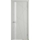Дверь Flitta +Стекло белый лакобель  , цвет  Cotton   ( Светло-Светло серый ) ,эмаль 