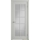 Дверь Glanta  ,ДО Английская решетка  , цвет  Cotton   ( Светло-Светло серый ) ,эмаль 