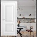 Дверь Дельта-2  цвет  Белый ,эмаль 