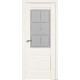 Дверь EС-2,  цвет  Middle White,стекло Алмазная гравировка