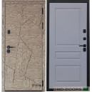 Дверь входная Diva 97-1   , Панель Д8 , цвет  Серый Маус 