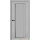 Дверь Сигма 30 ( стекло графит )  цвет Эмалит светло-серый